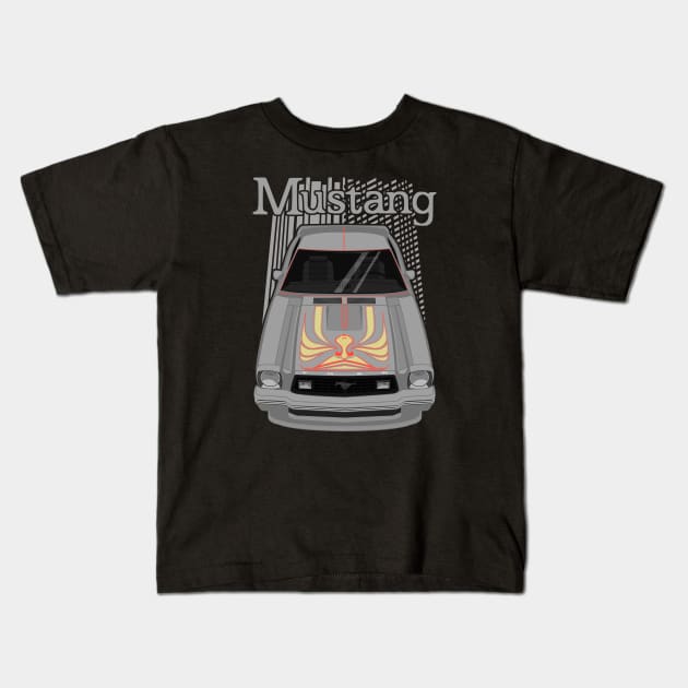 Mustang King Cobra 1978 - Silver Kids T-Shirt by V8social